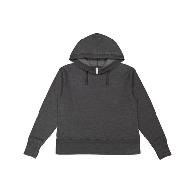 LAT Ladies' Vintage Wash Fleece Hooded Sweatshirt