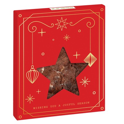 Holiday Star Window Box with Gourmet Cookie - S'mores