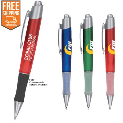 Translucent Gripper Pen Free Fedex Ground Shipping