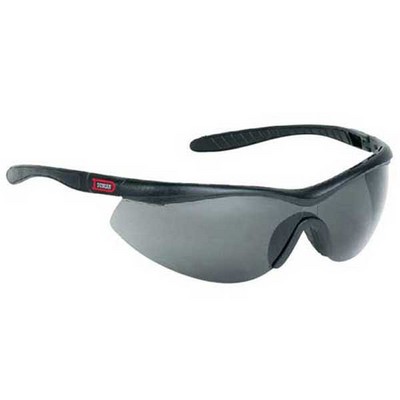 Single Piece Lens Wraparound Safety/Sun Glasses Gray Lens