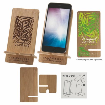 Bamboo Wood Cell Phone Stand