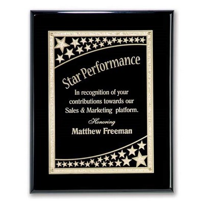 Galaxy Plaque - Black/Black 9"x12"