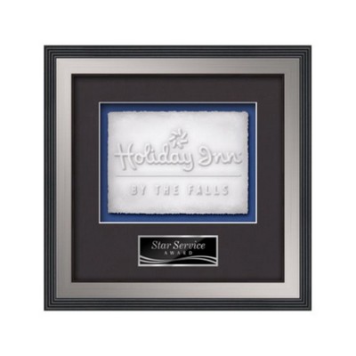 Jasper Cast Paper Horiz - Silver 14½"x13½"