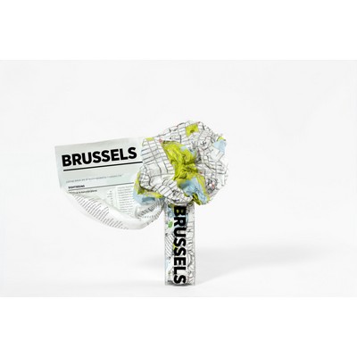 Crumpled City map of Brussels