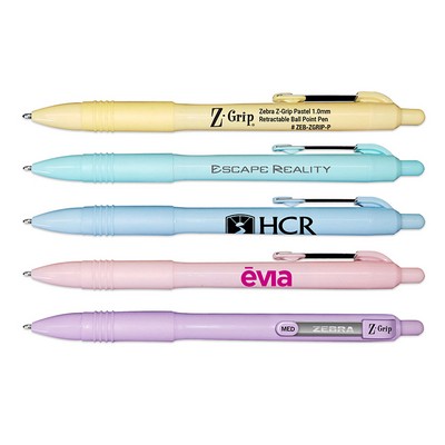 Zebra Z-Grip Pastel Ball Point Pen with Rubber Grip