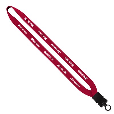 3/4" Neoprene Lanyard W/ Plastic Snap Buckle Release & O-Ring