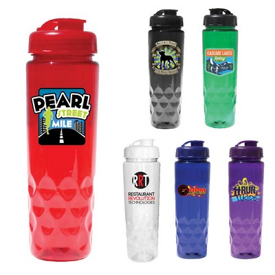 24 Oz. Poly-Saver PET Bottle w/Flip Top Cap (Full Color Digital)