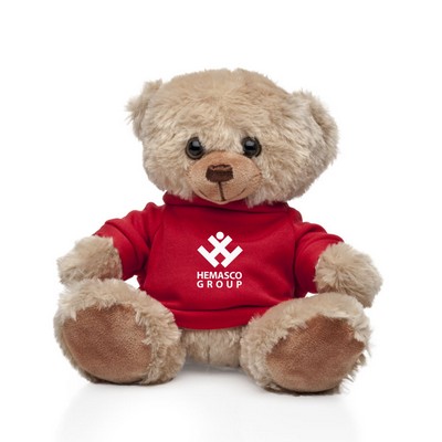 Milo Plush 6" Bear & T-Shirt - Red