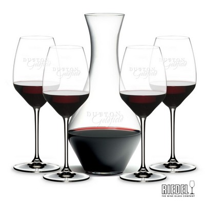 RIEDEL Merlot Decanter & 4 Extreme Wine