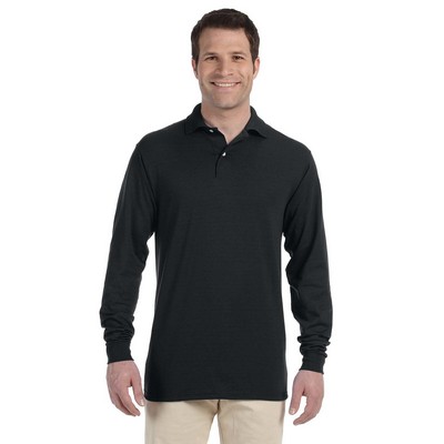 Jerzees Adult SpotShield™ Long-Sleeve Jersey Polo