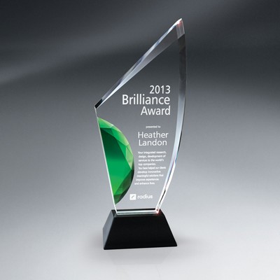 Vibrant Green Gemstone Award - Medium