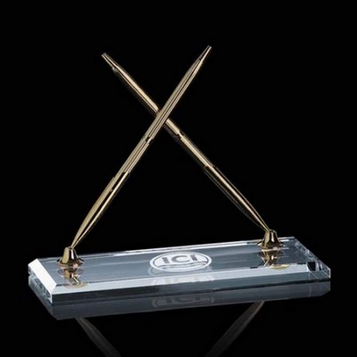 Ashburton Double Pen Set - Gold