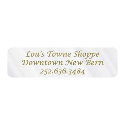 Die Cut Roll Label | Rectangle | 3/4" x 2 3/4" | Clear Styrene