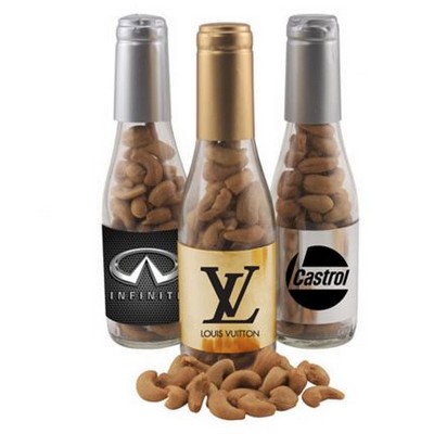 Champagne Bottle with Cashews