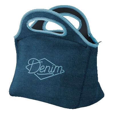 Denim Neoprene Gran Klutch Lunch Bag