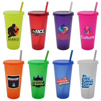 26 oz. Tumbler with Lid and Straw, Full Color Digital