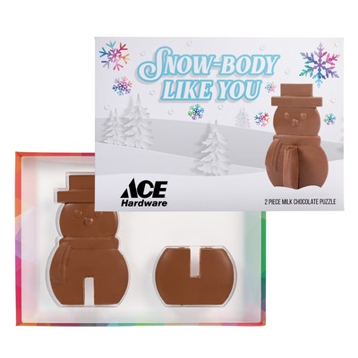 3D Puzzle Milk Chocolate Snowman