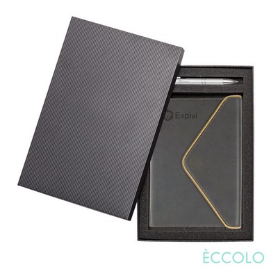 Eccolo® Waltz Journal/Clicker Pen Gift Set - (M) Gray