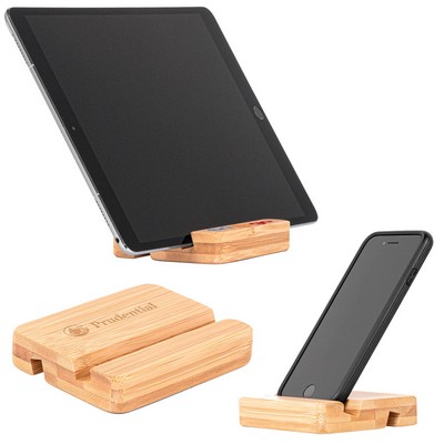 The Bamboo Dual Tablet And Mobile Device Holder (Factory Direct-10-20 Weeks Ocean)