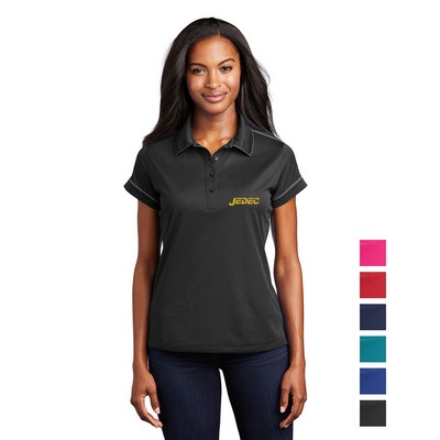 Sport-Tek® Ladies Contrast Stitch Micropique Sport-Wick® Polo