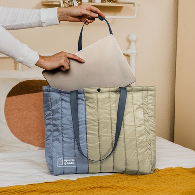 Open Laptop Tote - Puff Puff