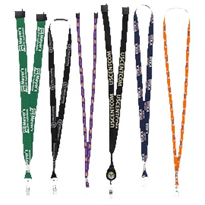 3/8" - 1" MicroWeave Silk Screen Lanyards