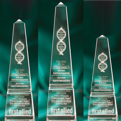 8" Crystal Obelisk Award