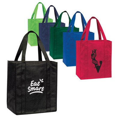 Non Woven Shopping Tote Bag W/Bottom Board