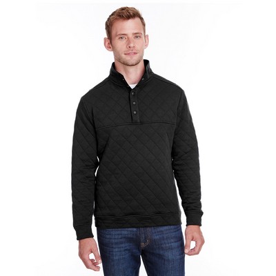 J AMERICA Adult Quilted Snap Pullover