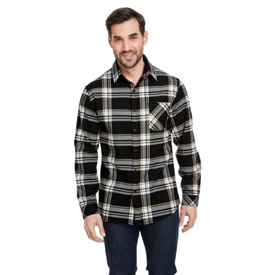 Burnside Woven Plaid Flannel With Biased Pocket