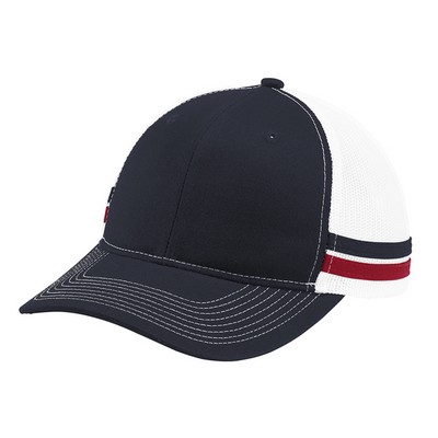 Port Authority ® Two-Stripe Snapback Trucker Cap