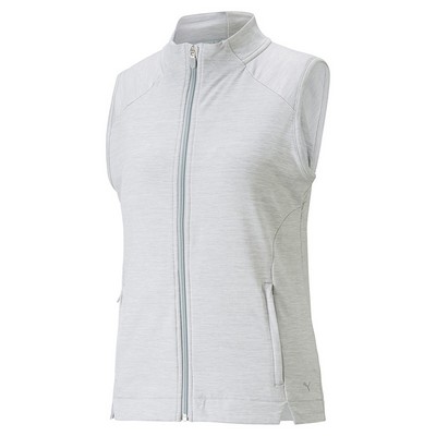 Puma Ladies Cloudspun Heather Full Zip Vest