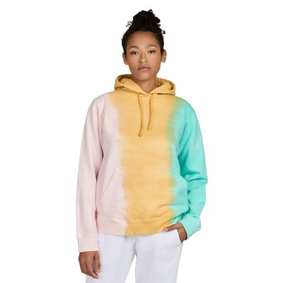 US BLANKS Unisex USA Made Rainbow Tie-Dye Hooded Sweatshirt