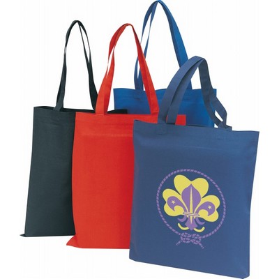 Solid Color Cotton Twill Tote Bag