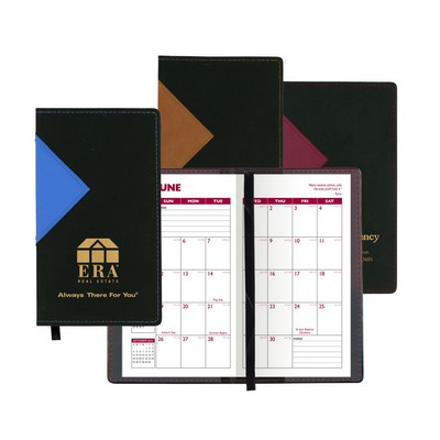 Keystone Series Soft Cover 2 Tone Vinyl Academic Planner / 2 Color