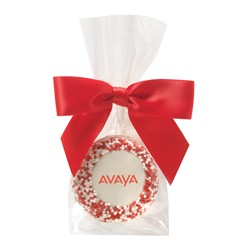 Favor Bag w/ Chocolate Covered Oreo® Pop w/ Corporate Nonpareil Sprinkles