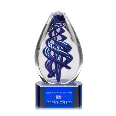 Expedia Award on Blue Base - 8½" High