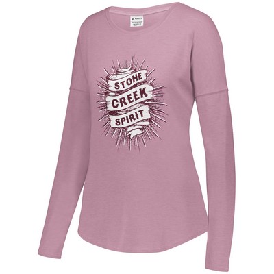 Augusta Sportswear Ladies Lux Tri-Blend Long Sleeve Tee