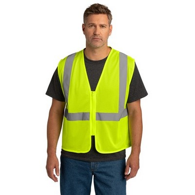 CornerStone® ANSI 107 Class 2 Economy Mesh Zippered Vest