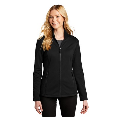 Port Authority® Ladies Grid Fleece Jacket