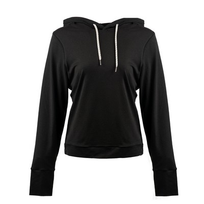 Burnside Ladies' Modest Crop Hooded Sweatshirt