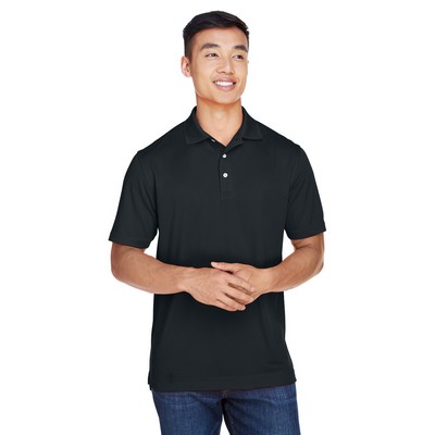 Harriton Men's Double Mesh Polo