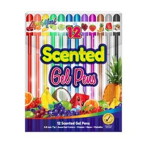 12 Pack Scented Gel Pens - Assorted Colors