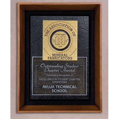 Framed Plaque: Black Slate 10x13