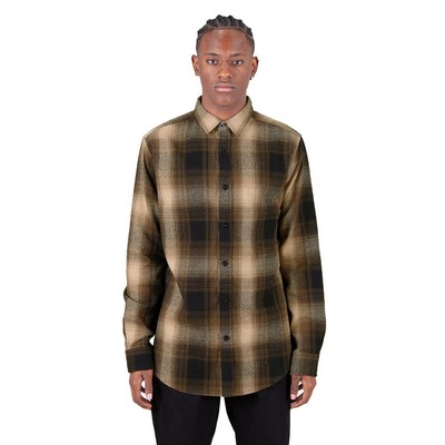 SHAKA WEAR Men's Plaid Flannel Overshirt