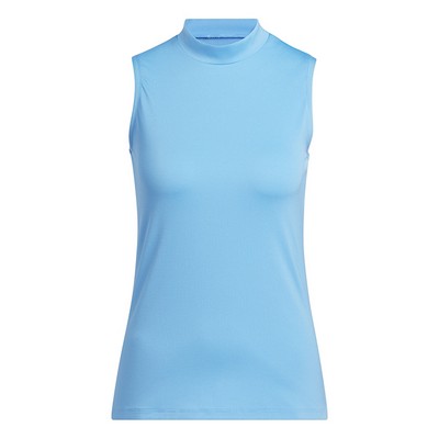 Adidas Ladies Ultimate365 Sleeveless Mock Neck Polo