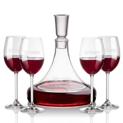 Ashby Decanter & 4 Naples Wine