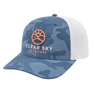 Nylon Blend Camo Trucker Mesh Back Cap