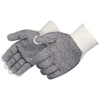 Cotton/ Polyester Glove w/ PVC 2-Sided PVC Dots