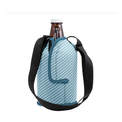 Neoprene Growler Cover w/Strap & Hook Closure